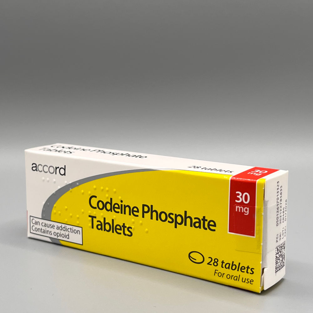 Codeine Phosphate 30mg x 28 tablets - Featured Image
