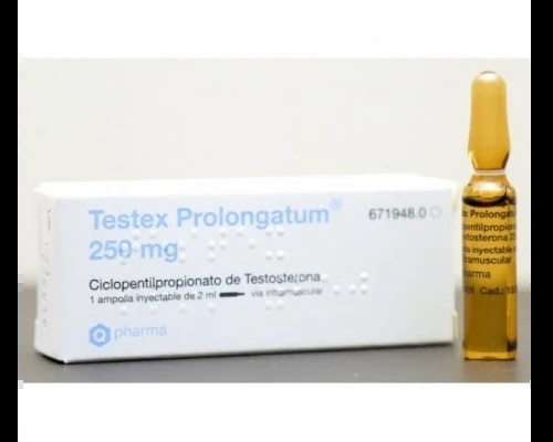 BUY TESTOSTERONE CYPIONATE TESTEX PROLONGATUM 250MG/ML 2ML AMP - Featured Image