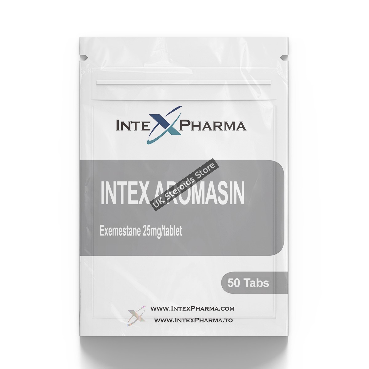 Intex Pharma Aromasin 25mg x 50 tabs Intex Pharma Aromasin 25mg x 50 tables - Gallery Image 1