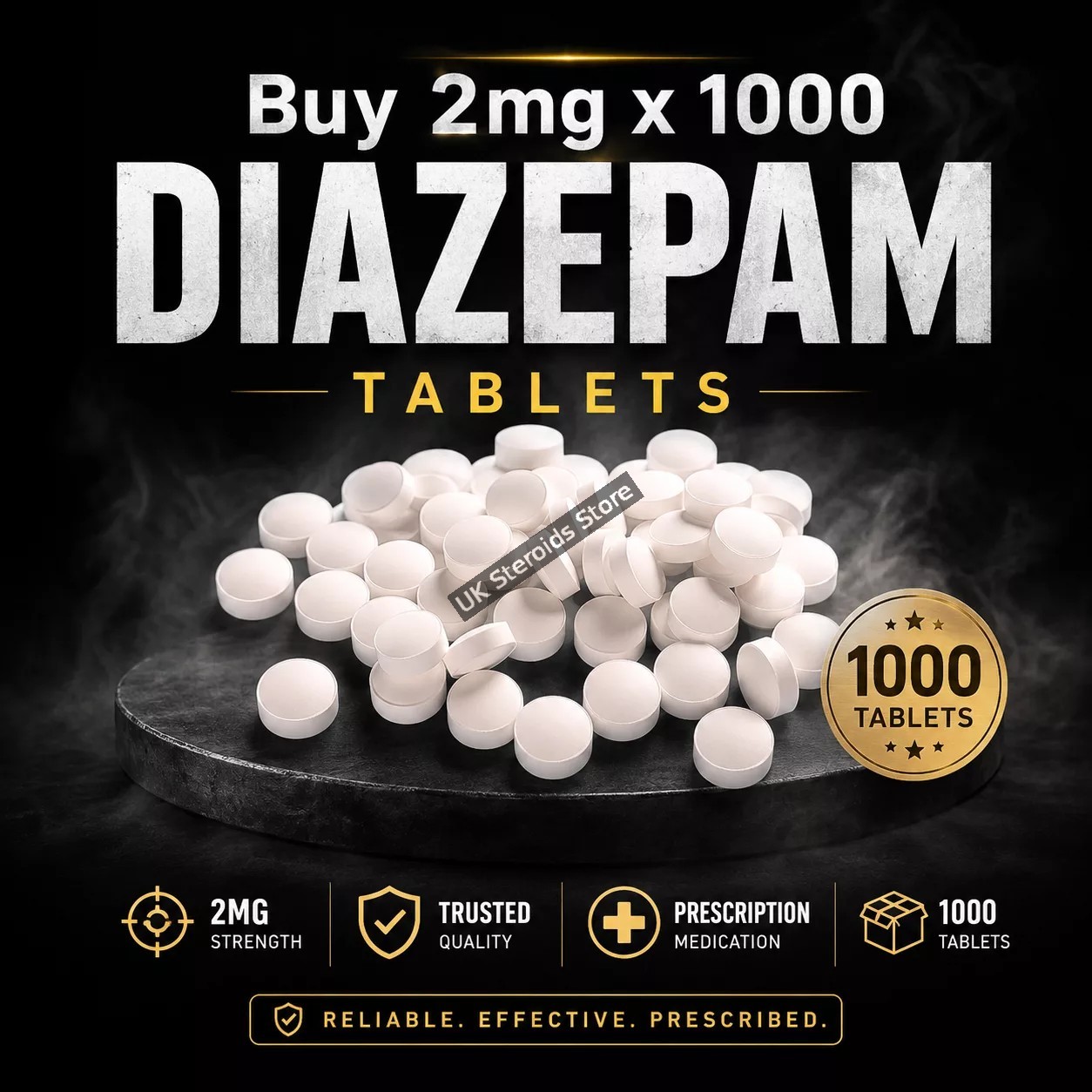 Buy 2mg x 1000 Diazepam Tablets - Featured Image
