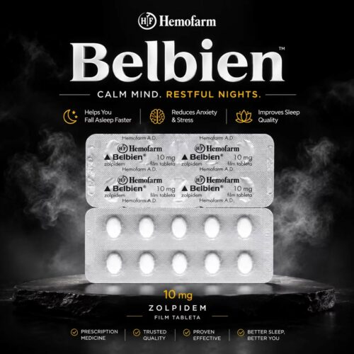 Zolpidem 10mg x 28Tabs / Hemofarm Belbien Zolpidem 10mg - Featured Image