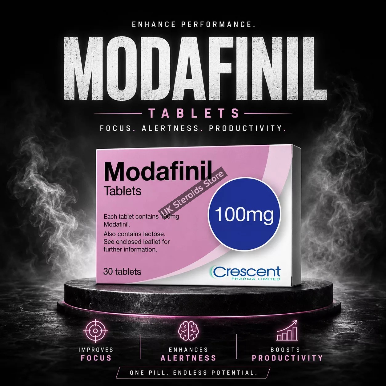 Buy Modafinil 100mg x 30 Tabs - Featured Image