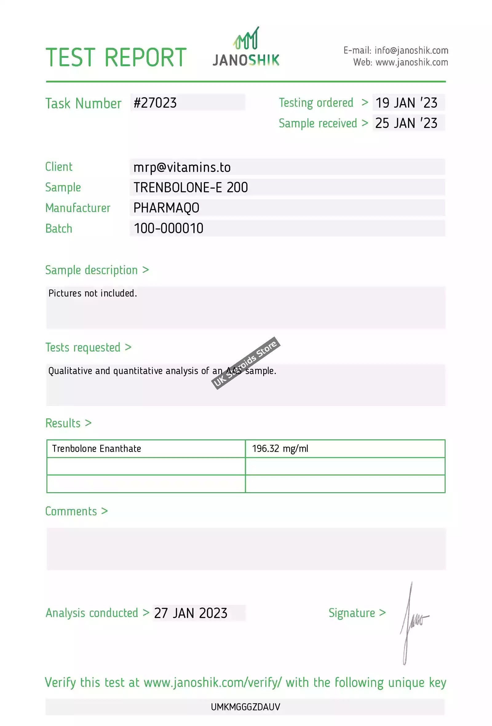PHARMAQO-TRENBOLONE-E-200-196.32MG Trenbolone Enanthate 200mg – Pharmaqo Labs - Gallery Image 1