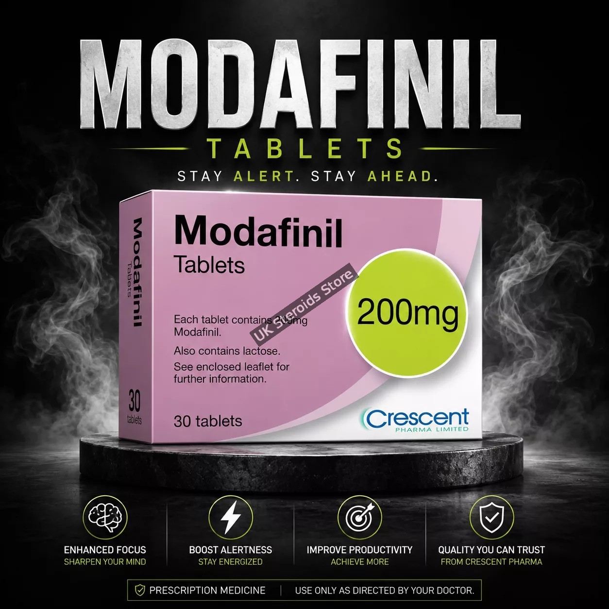 Buy Modafinil 200 mg x 30 Tabs - Featured Image