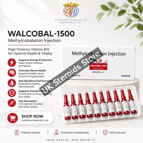 B12 Injections 1500mcg | Methylcobalamin B12 x 10 Ampules - Featured Image