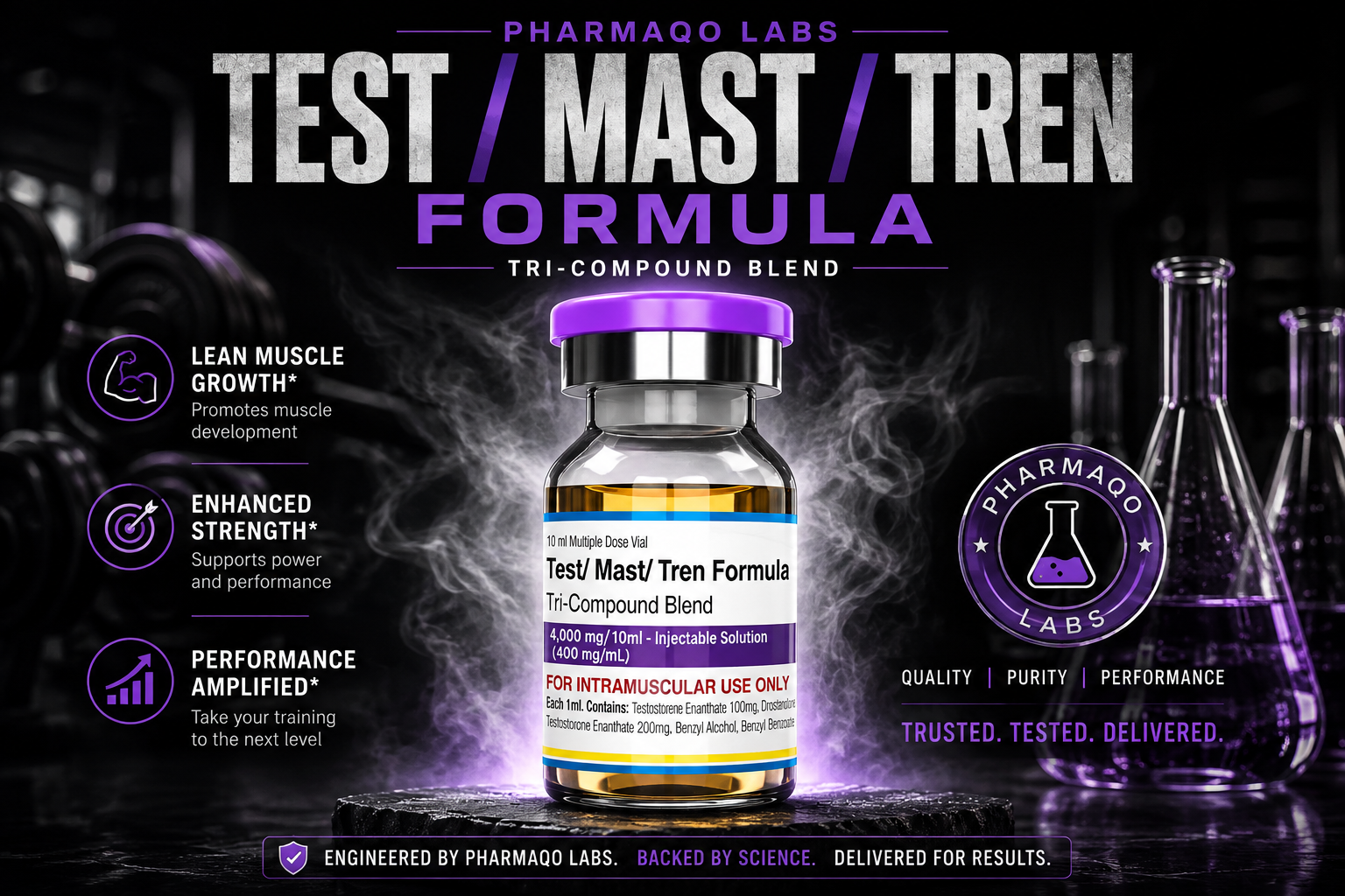 Pharmaqo – Test-Mast-Tren Formula (SuperBolan) in UK