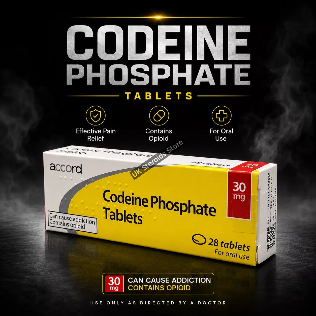 Codeine Phosphate 30mg x 28 tablets - Featured Image