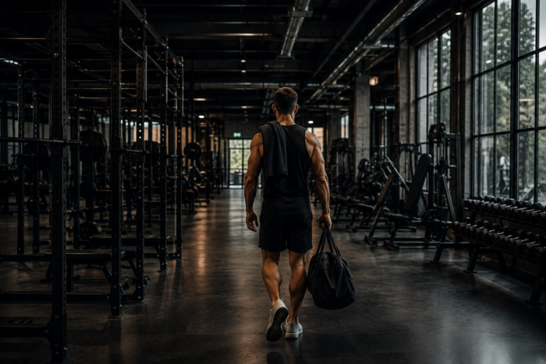 Athlete representing long term physique development and training consistency