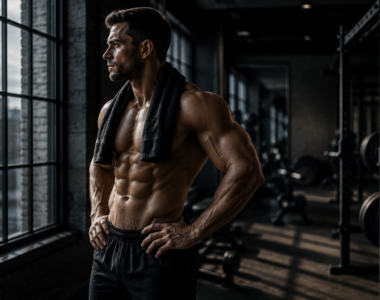 Athlete representing structured physique conditioning and Masteron formulation research