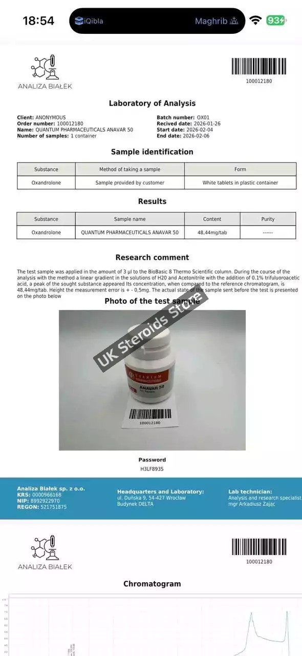 anavar-50_test Buy Quantum Pharma Anavar 50mg x 50 Tabs - Gallery Image 1