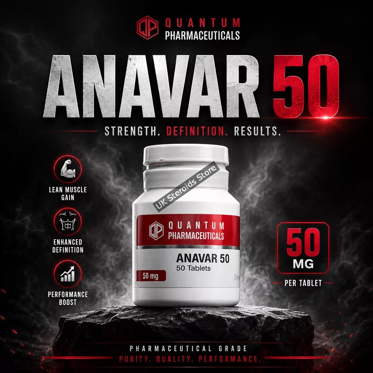 Buy Quantum Pharma Anavar 50mg x 50 Tabs - Featured Image