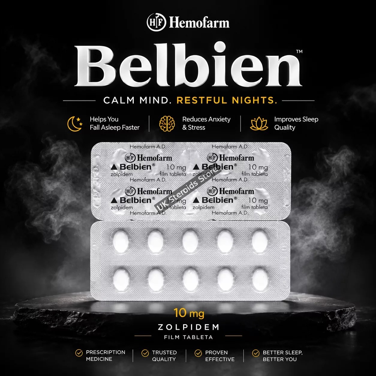 Zolpidem 10mg x 28Tabs / Hemofarm Belbien Zolpidem 10mg - Featured Image