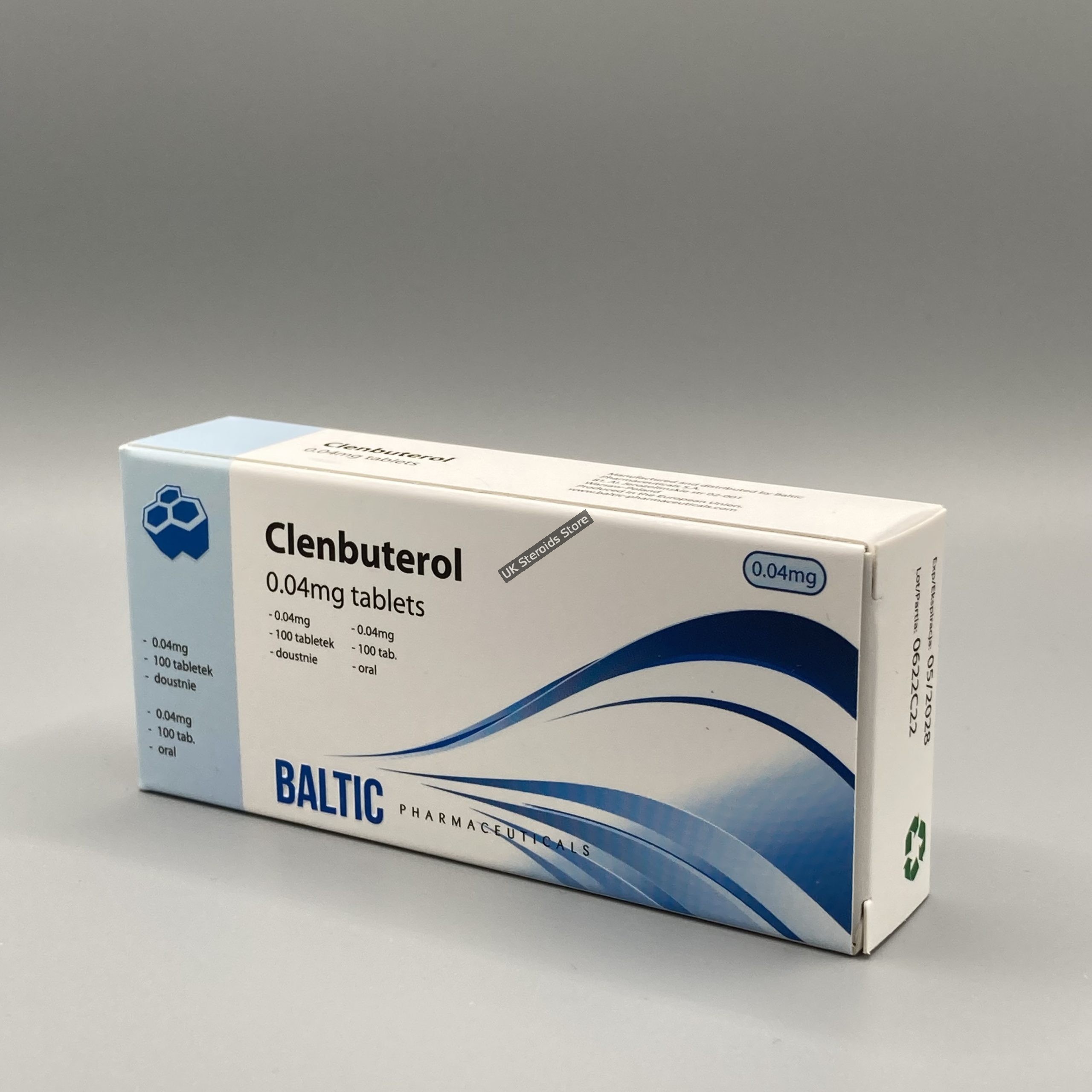 Baltic-Clenbuterol-100-x-40mcg-Tabs--scaled Clenbuterol 40mcg x 100 tabs - Gallery Image 1