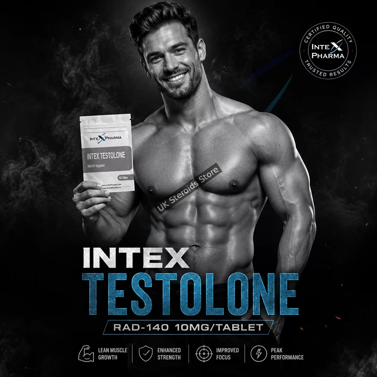 Intex Pharma Testolone RAD140 (10mg) - Featured Image