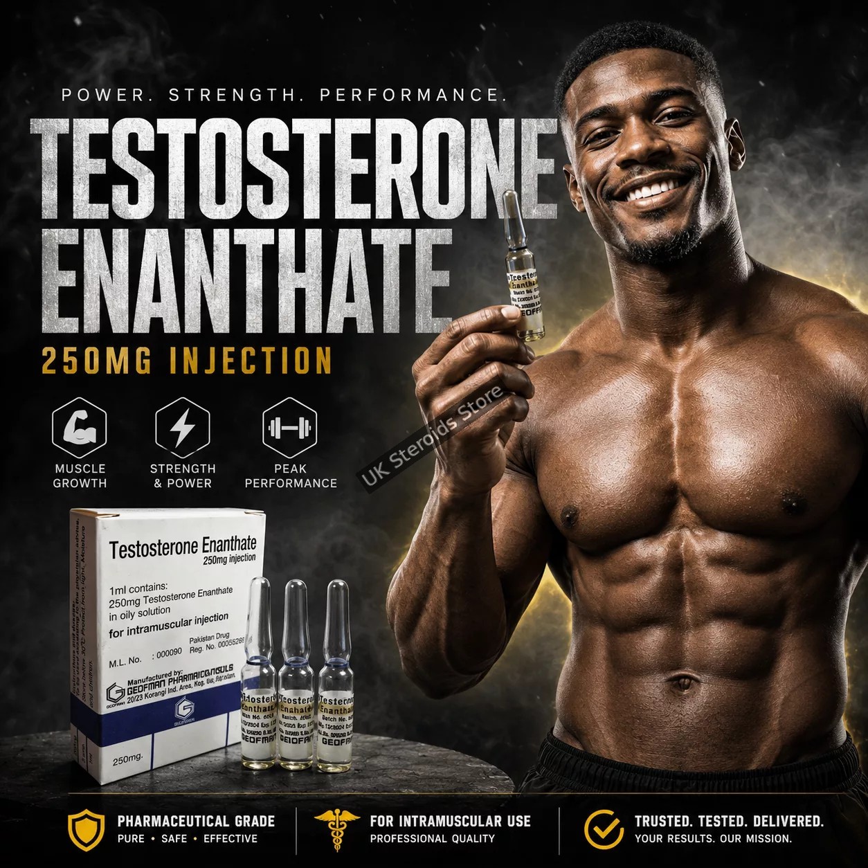 Buy Testosterone Enanthate 250mg - Geofman Pharmaceuticals - Featured Image