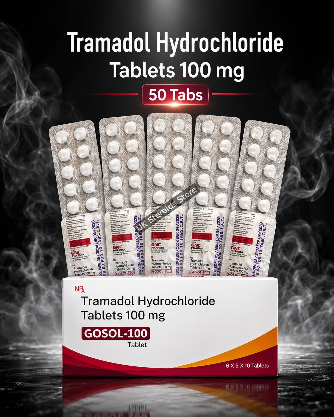Tramadol 100mg x 50 Tablets - Featured Image