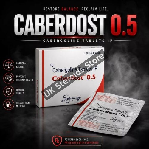 Cabergoline 0.5mg x 4 Tabs - Featured Image