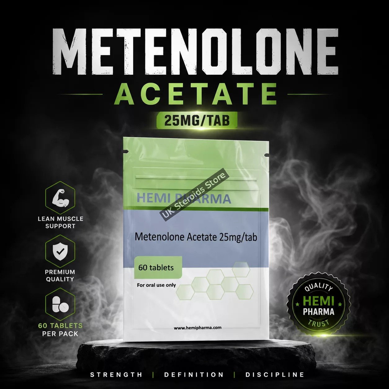 Primobolan 25mg Tablets - (METENOLONE ACETATE) Hemi Pharma - Featured Image